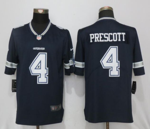 2017 NFL Nike Dallas cowboys #4 Prescott Blue 2017 Vapor Untouchable Limited Player